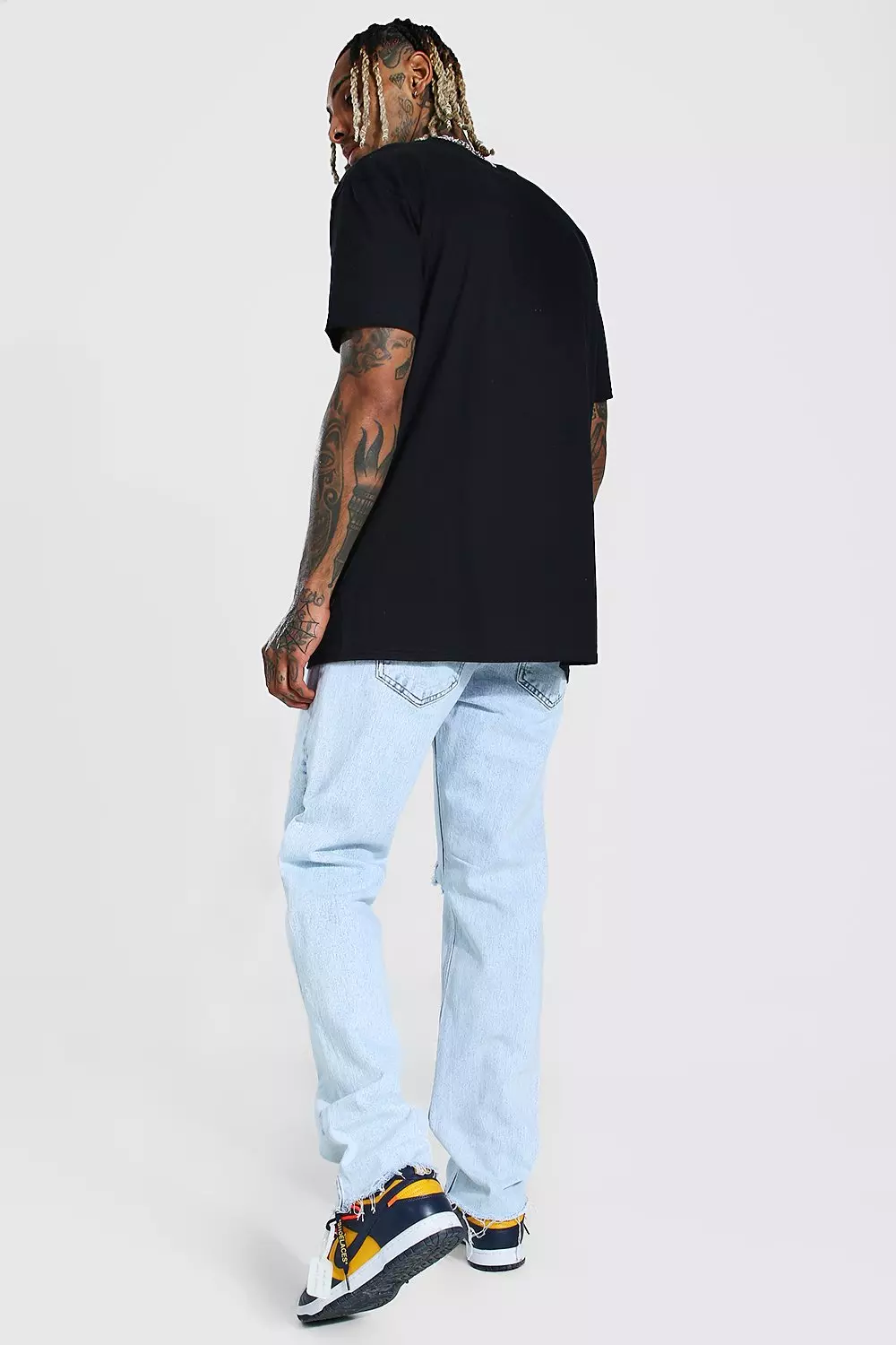 Frayed bottom jeans mens store